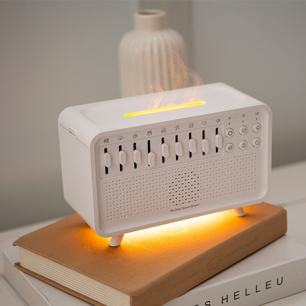 Sound Machine with DIY White Noise, Essential Oil Aromatherapy, Flame ...