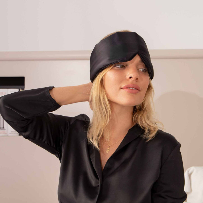 Silk Sleep Mask-Black