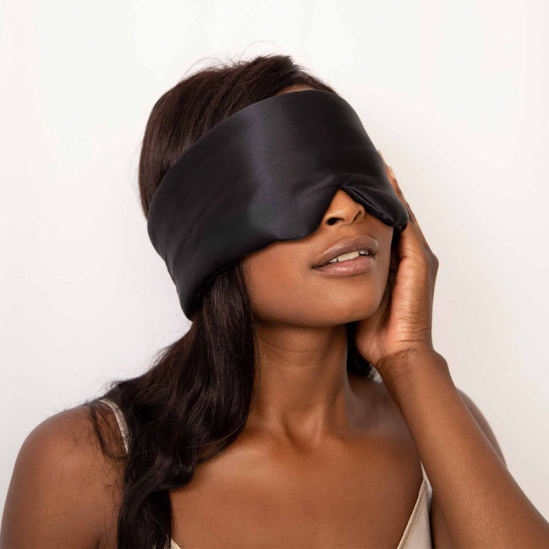 Silk Sleep Mask-Black