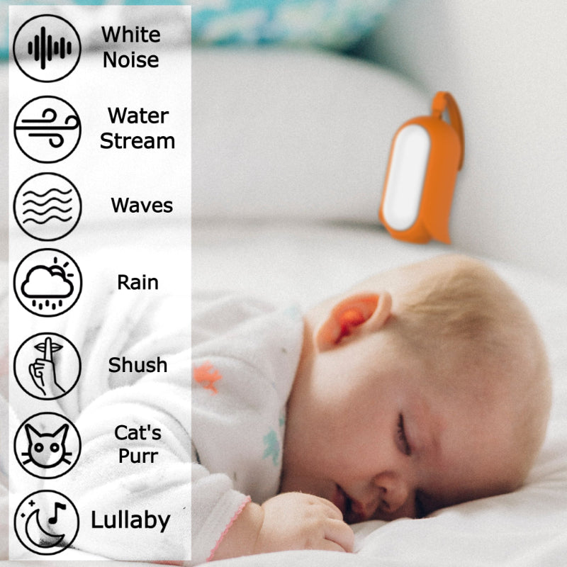 Smart Baby Sleep Soother with White Noise and Night Light
