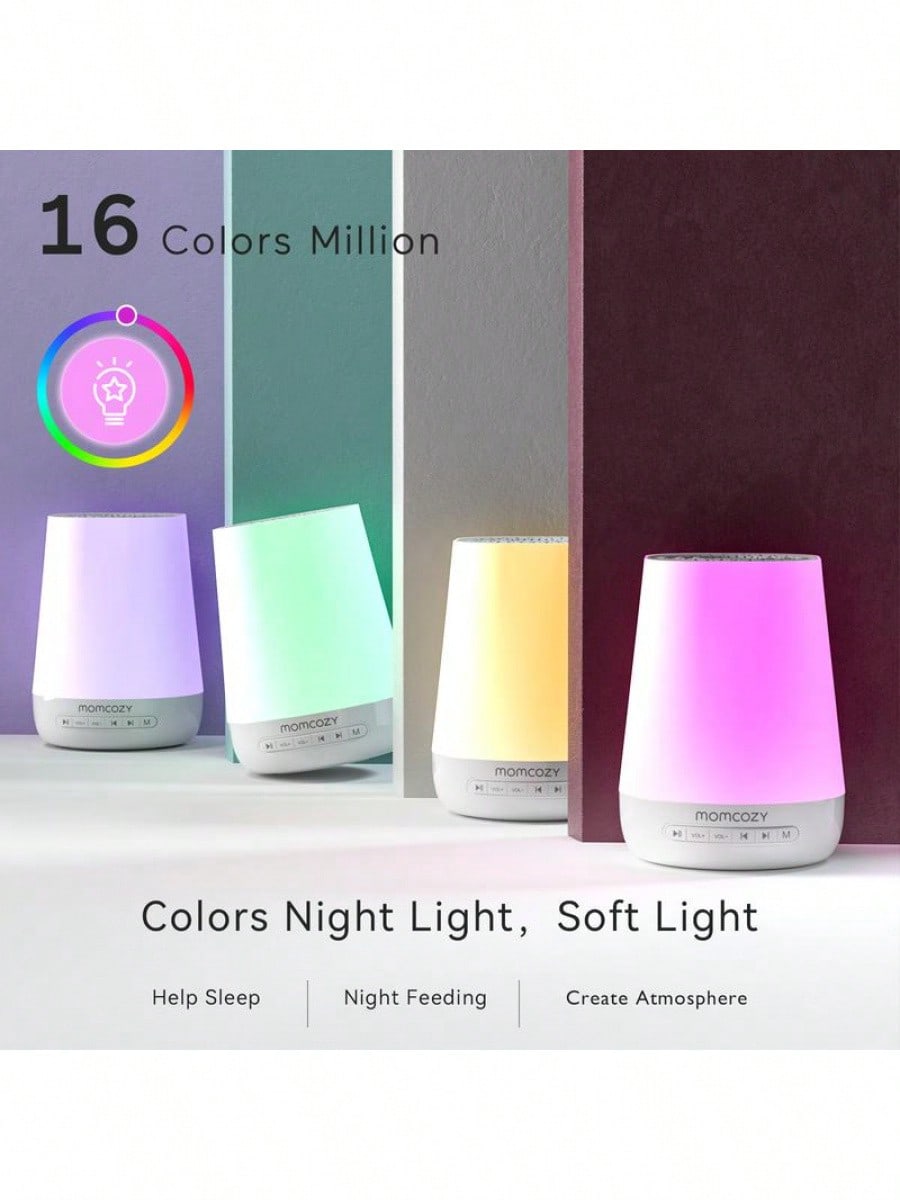 Sound Machine NightLight, White Noise Machine ForSleeping With 34 Soothing SoundsTimer, App Remote Control, PersonalSleep Routine